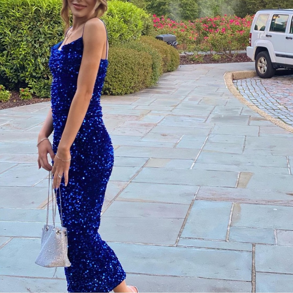 Blue Sequin dress